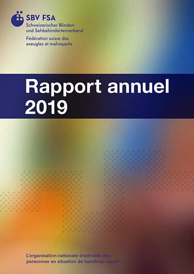 Page de couverture, Rapport annuel 2019