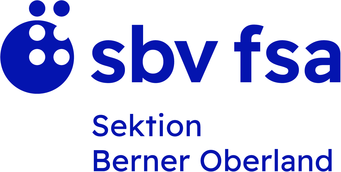 Blaues Logo der sbv-Sektion Berner Oberland.