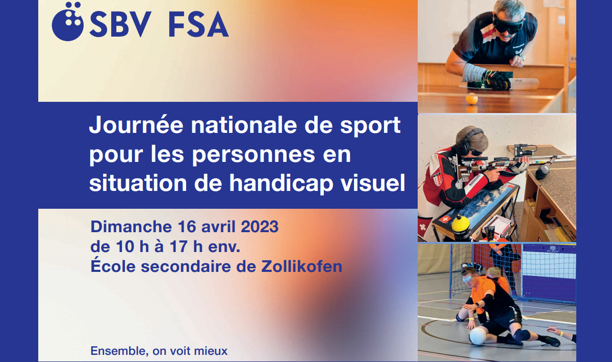 Flyer Journée nationale de sport pour les personnes en situation de handicap visuel