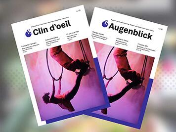 Le nouveau numéro des magazines "Augenblick" et "Clin d'œil".